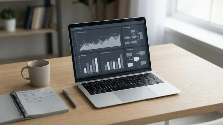 Datenanalyse und Statistiken für Sportwetten-Prognosen auf einem Laptop