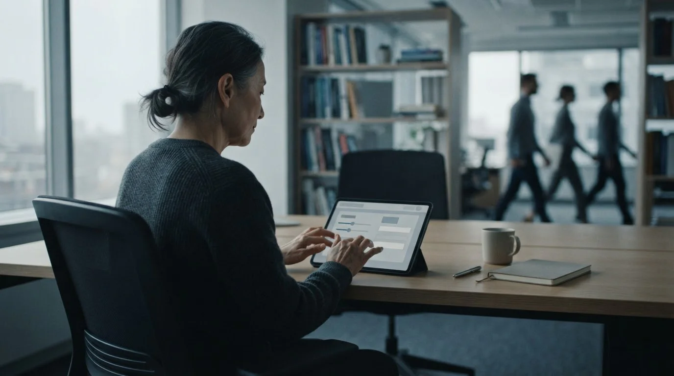 Person richtet Einzahlungslimits auf einem neutralen Interface ein