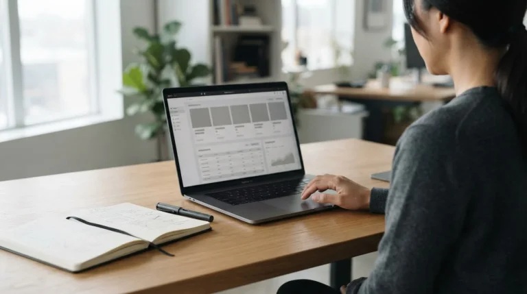 Sportwetten Quotenrechner auf einem Laptop-Bildschirm