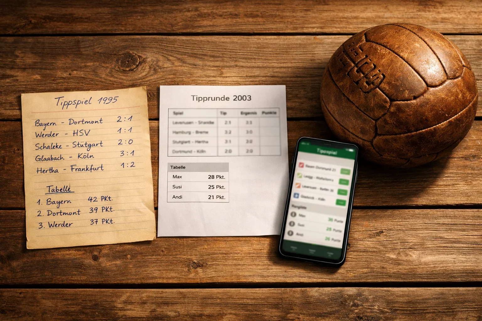 Tippspiel-Geschichte – von Papier-Tippschein zu digitalem Smartphone