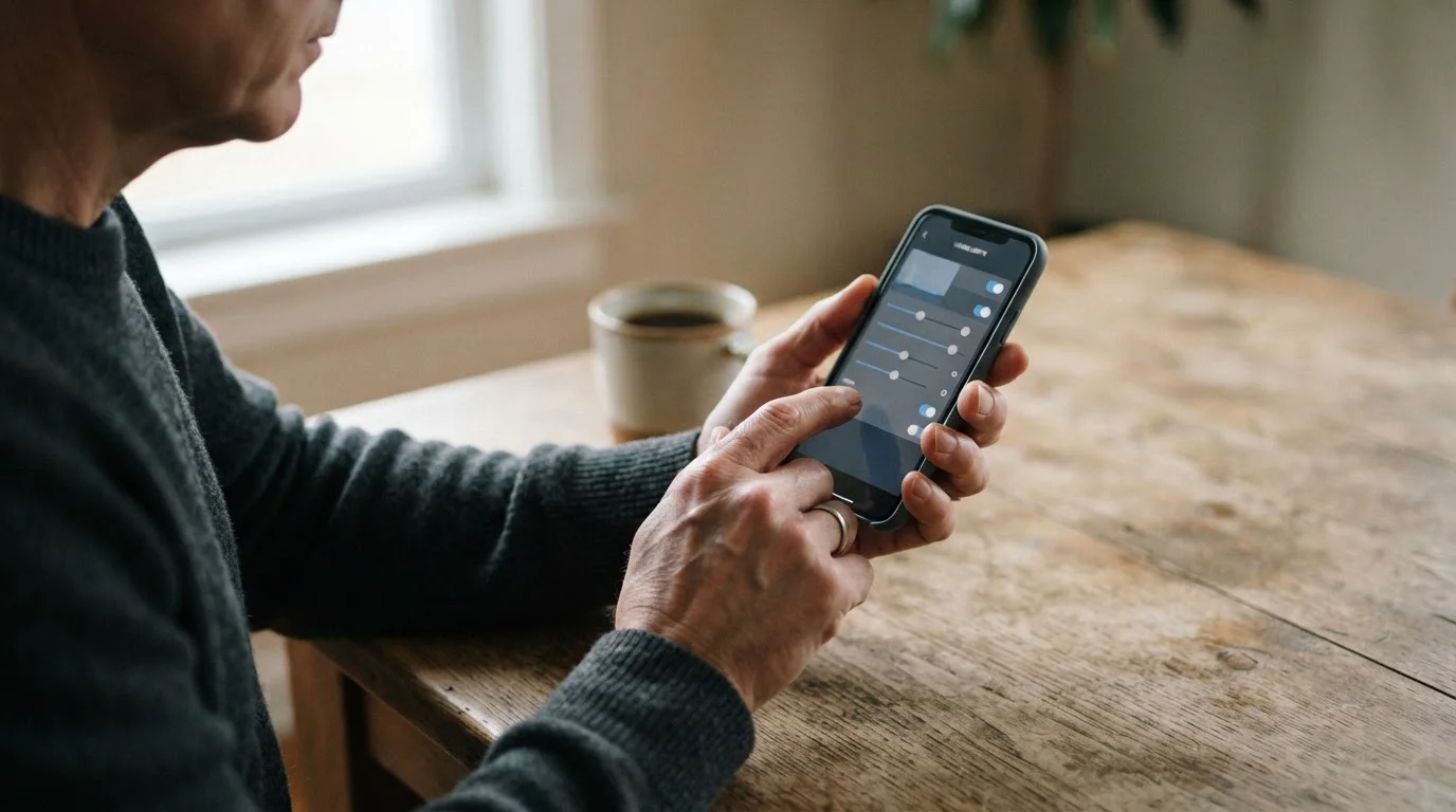 Person setzt Einzahlungslimit in Sportwetten-App für verantwortungsvolles Spielen