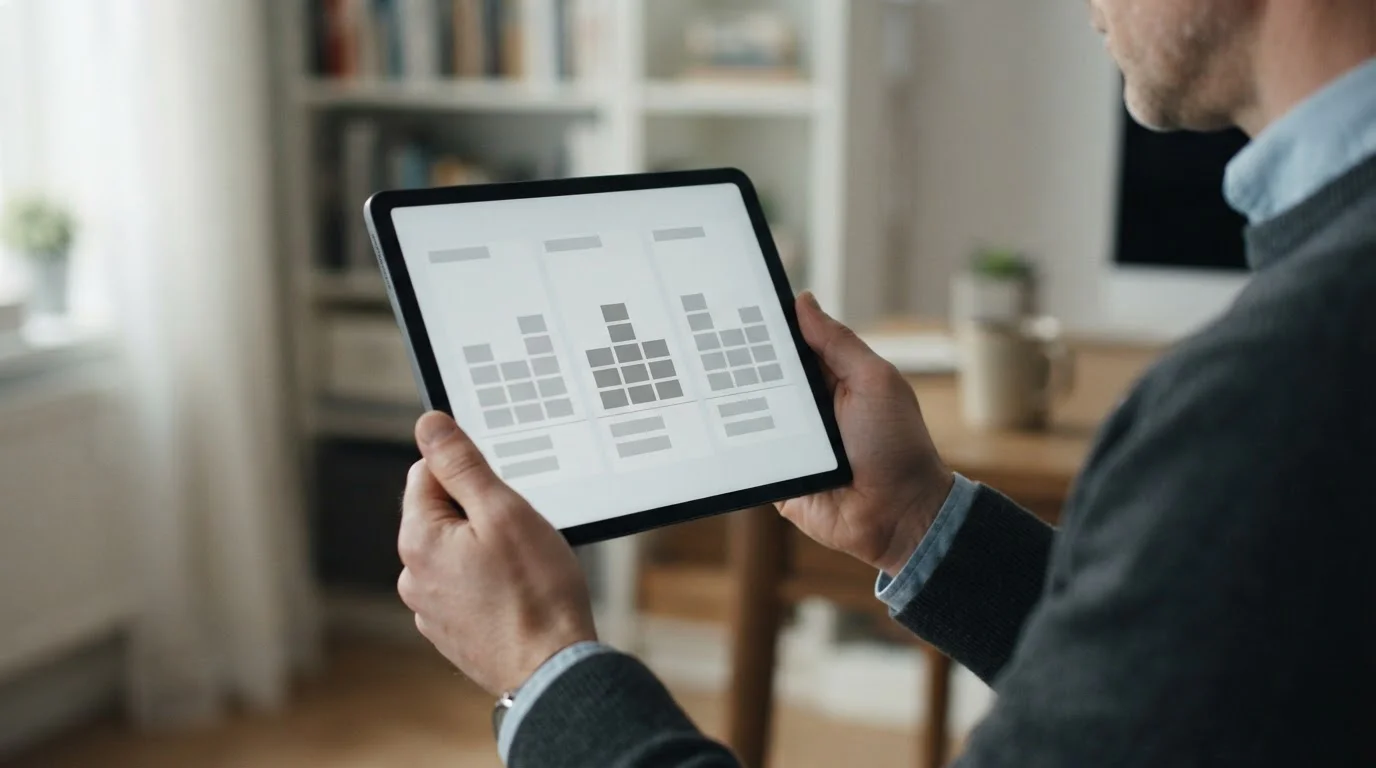 Vergleich verschiedener Wettanbieter auf einem Tablet