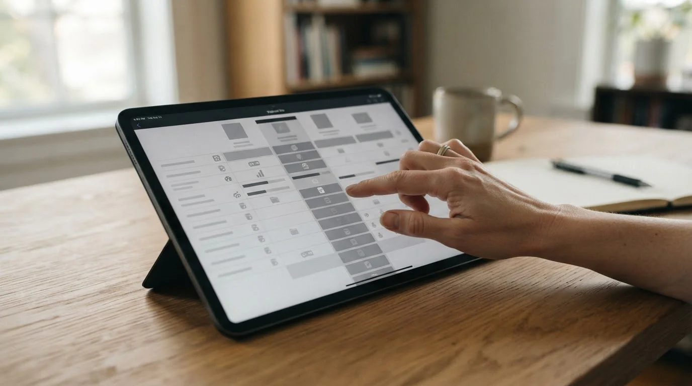 Vergleich verschiedener Wettanbieter auf einem Tablet-Bildschirm