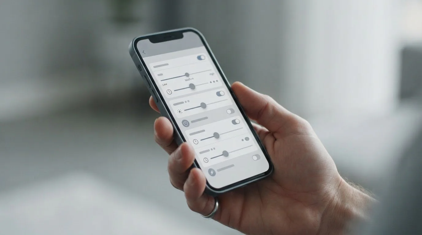 Einstellung von Wettlimits in einer mobilen App-Oberfläche