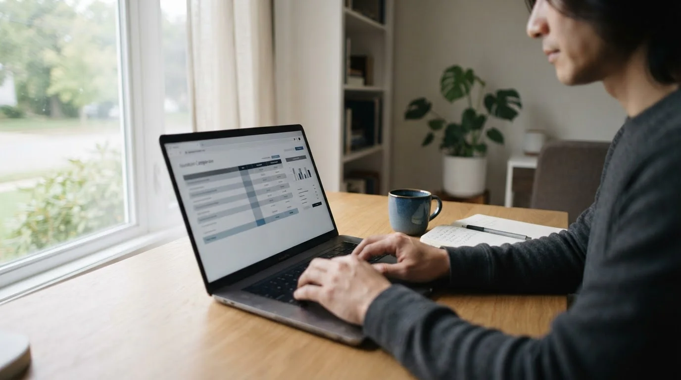 Vergleich verschiedener Wettanbieter und ihrer Steuermodelle auf einem Computerbildschirm